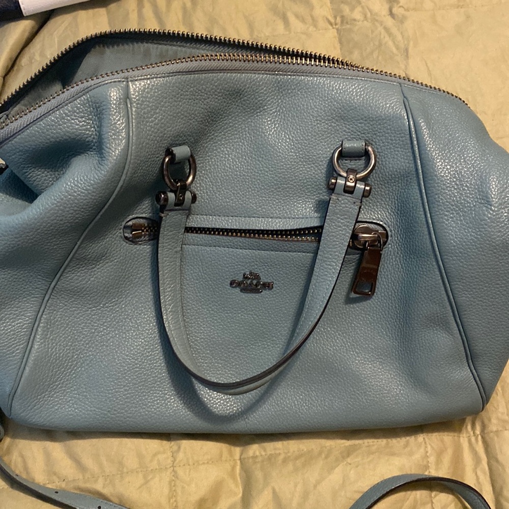 Coach shoulder bag / satchel dusty blue